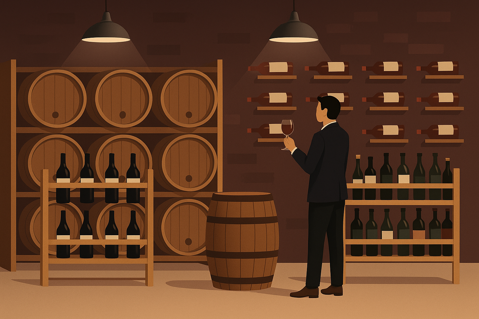 how to build a wine cellar graphic